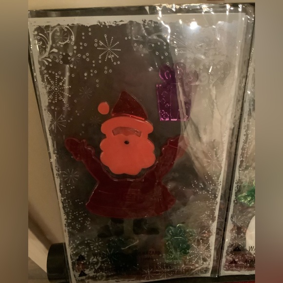 Christmas decorations package, ornaments, lights, gel window decals, sock holder - Picture 4 of 10